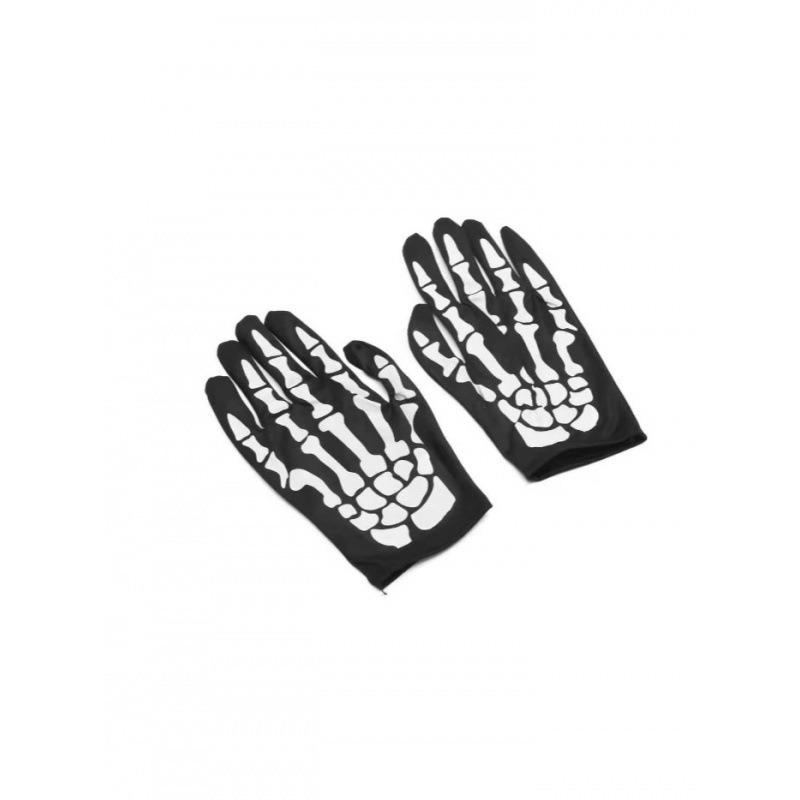 Хэллоуин Вечеринка Взрослый Мрачный Жнец Черный Плащ Накидка Череп Лицо Полотенце Перчатки Костюм на Хэллоуин Реквизит Набор