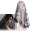 Bridal Veil Bachelorette Party Decorations Bride To Be Gift Bridal Shower Wedding Black Double /Single Layer Floral Lace