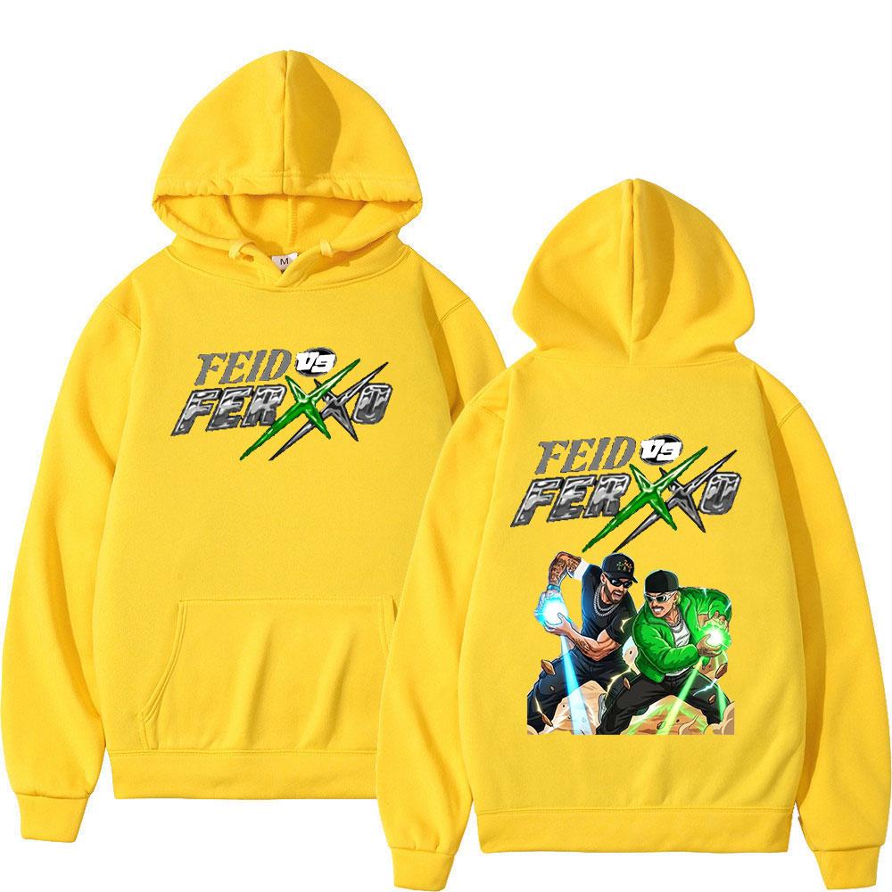 Rapper Feid Ferxxo Falxxo Tour 2026 Hoodies Unisex Clothing Fashion Hip Hop Pullover Oversized Long Sleeve Hooded Sweatshirts