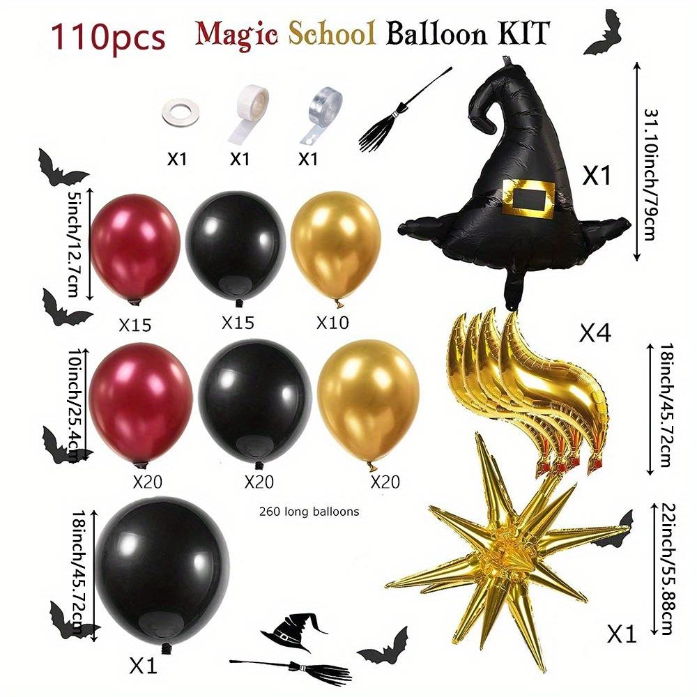 110PCS Magic Hat Balloon Garland Arch Set, Carnival, Magic Themed Birthday Party Decoration, Party Decoration Supplies