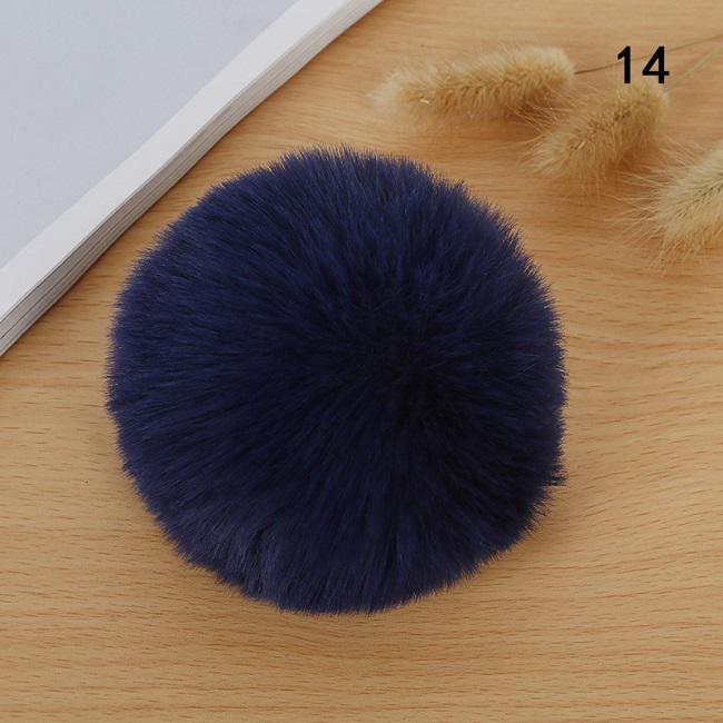 1 шт., пушистый 8 см, шарик из кроличьего меха, брелок для ключей, аксессуары, шляпа с помпоном «сделай сам», одежда, украшение для обуви