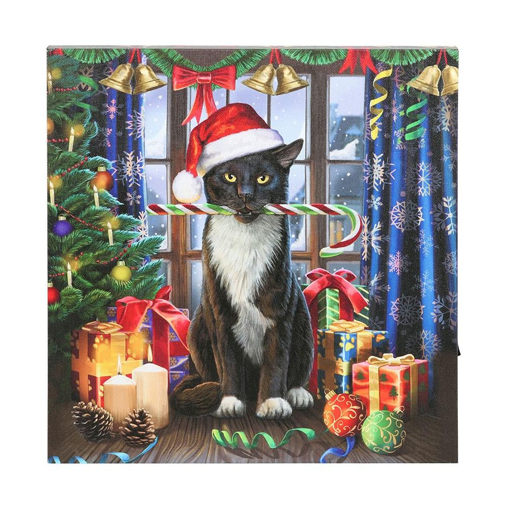 Lisa Parker Krampuss Christmas Light Up Canvas