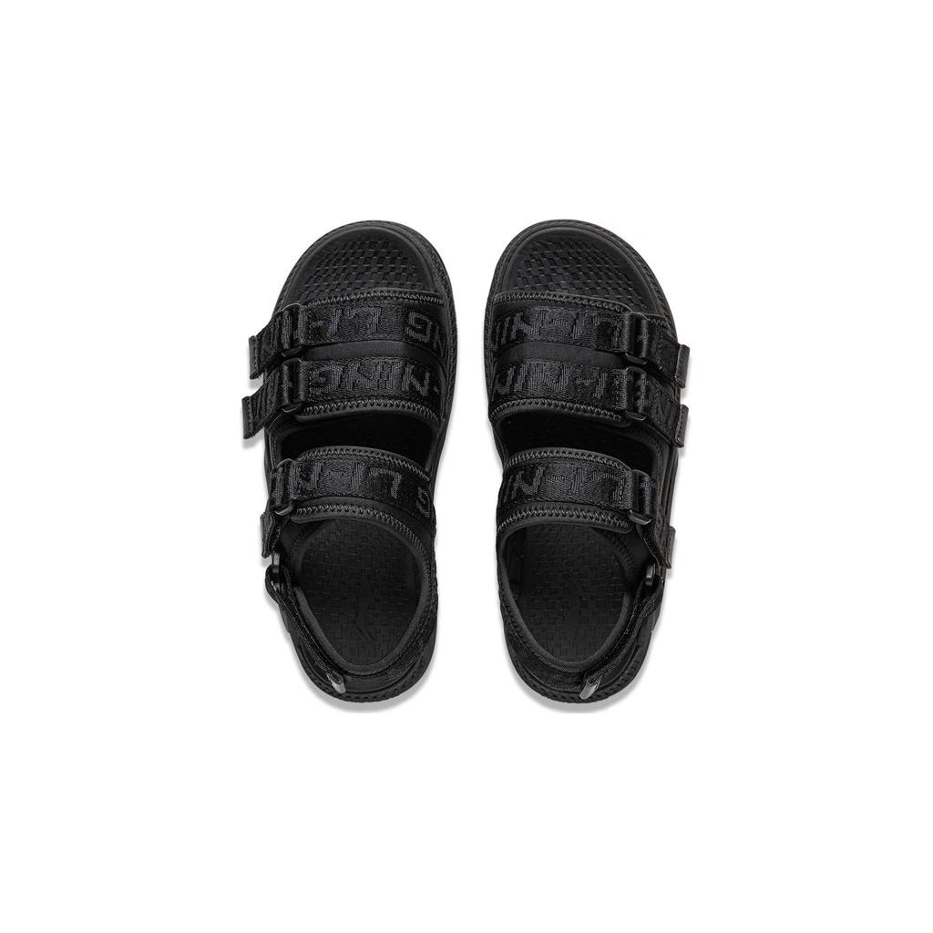 Li Ning Coka Young легкие пенные нескользящие амортизирующие дышащие легкие детские сандалии детские сандалии черные YKUU006-3