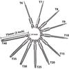 11 шт. отвертка Torx с плоской головкой, шестигранные биты с цветком сливы, прочная отвертка, инструмент для тампера