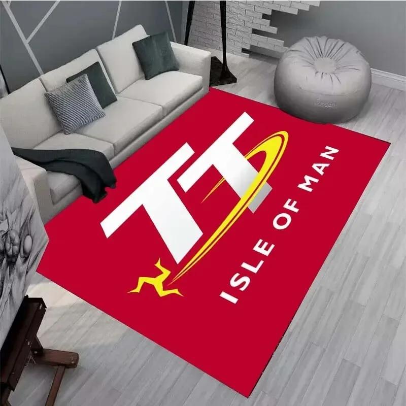 Ковры и коврики Isle of Man TT Ковер для мотоциклетных соревнований Декор для гостиной и спальни Мягкий ковер для большой площади Коврик для детской комнаты