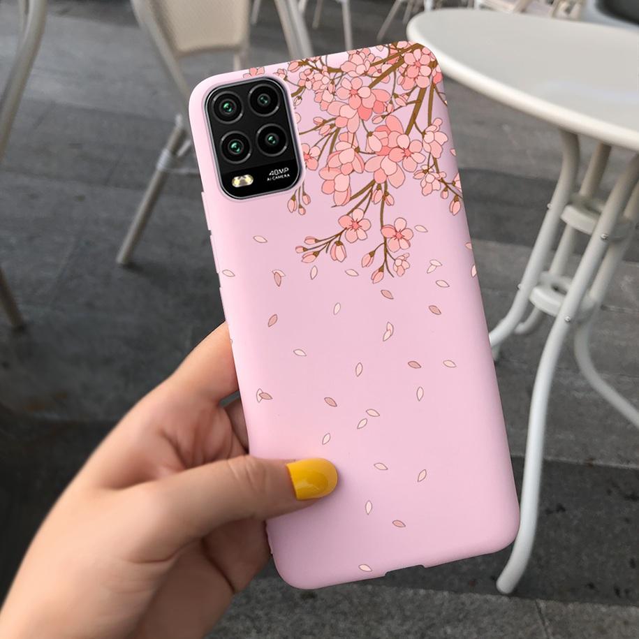 For Xiaomi Mi 10 Lite 5G Case Cute Cartoon Cow Soft-Touch Silicone Bag Back Cover For Xiomi Mi 10 Lite 5G Protector Bumper Funda