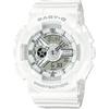Casio Baby-G BA-110X-7A3JF Женские часы Белый Серебристый Аналоговые Водонепроницаемые