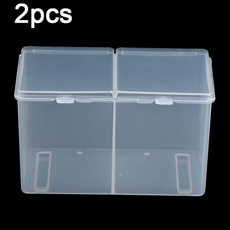 Двойной ватный диск, коробка для хранения, контейнер для макияжа, многофункциональный ювелирный инструмент для ногтей, пустой футляр