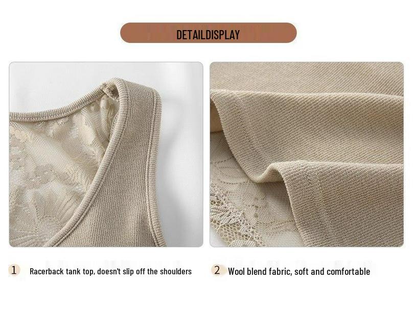 Французская сексуальная кружевная майка с открытой спиной для женщин - Коллекция начала осени