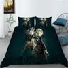 3D Printed Animal Bedding Set Wolf Pattern Down Duvet Cover Pillowcase 2/3pcAU/EU/DE All Sizes Men's and Boys' Cover