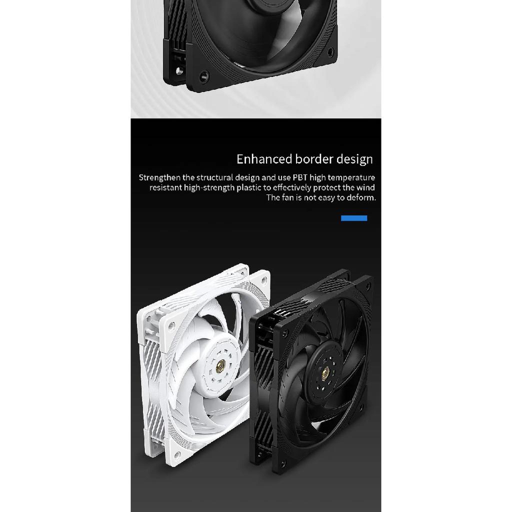 TEUCER T30 Series PC Cooling Fan High Wind Pressure Performance Version Dynamic Balance PWM Case Water-cooled Radiator CPU Fans