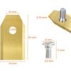Lame de rechange - PHONILLICO - Lot de 45 - Compatible YardForce SA500/SA600/SA800 - Robot tondeuse