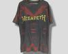 Винтажная футболка Megadeth 90-х с принтом по всей поверхности Американский трэш-метал Концертный тур Коллекционная футболка группы AOP GianT-Shirt черная Размер L