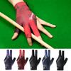 Billiards Glove Left Hand Three Finger Snooker Billiard Glove Non Slip Stickers Elasticity Billiard Training Gloves Accessories
