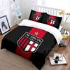 AC Milan Logo Bedding Set Bedding Duvet Cover Set Duvet Cover Pillowcases  (1 * Duvet Cover 2 * Pillowcases, without duvet insert)