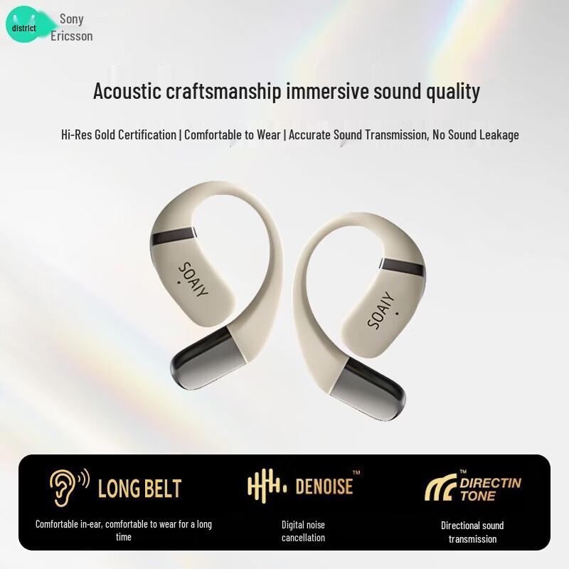 Soaiy GD35 Настоящие беспроводные спортивные Bluetooth-наушники с заушными креплениями