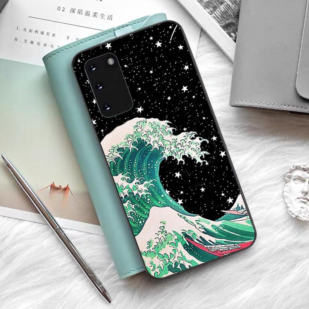 Японская Волна Аниме Дракон Чехол для Телефона Для Samsung S 9 10 20 21 22 23 30 23 24 Plus Lite Ultra FE S10lite Fundas