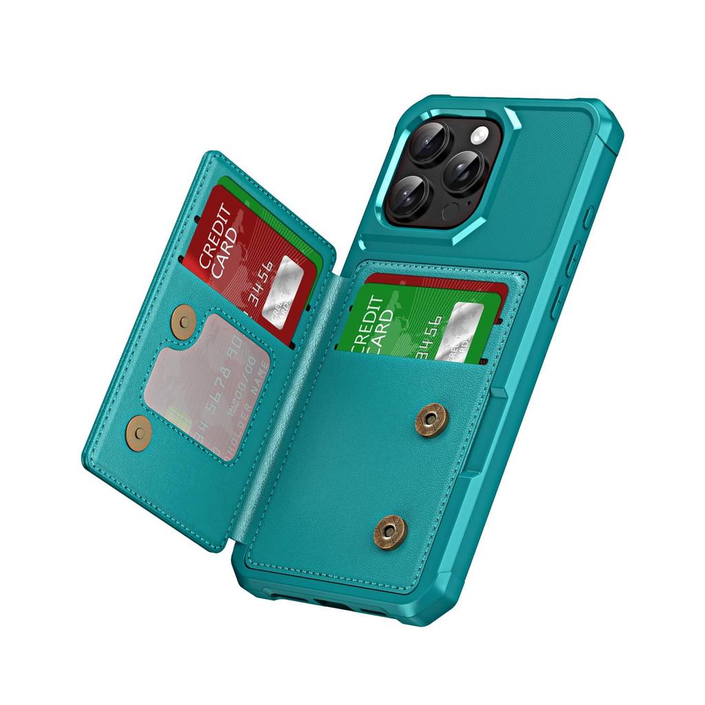 Для iPhone 16 15 14 13 12 11 Pro Max XR Чехол-кошелек со слотом для карт, Флип-чехол с RFID-защитой, Защитная крышка для телефона с подставкой
