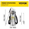 Stainless Steel Sprayer 8L Household Gardening and Floor Cleaning Sprayer, Suitable for the Current Neds of Industry, Agriculture, Commerce, Medicine