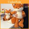 Running Fox Plushie For Girls Cute Soft Toy Sleep Pillow Kids Bedroom Decoration