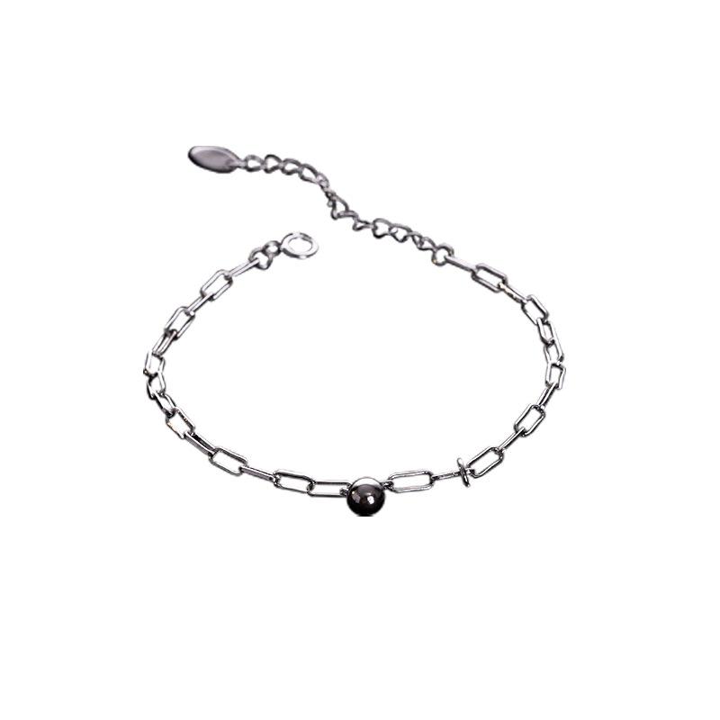 Серебряный браслет удачи S925 Lucky Square с индивидуальным дизайном и универсальным нишевым дизайном