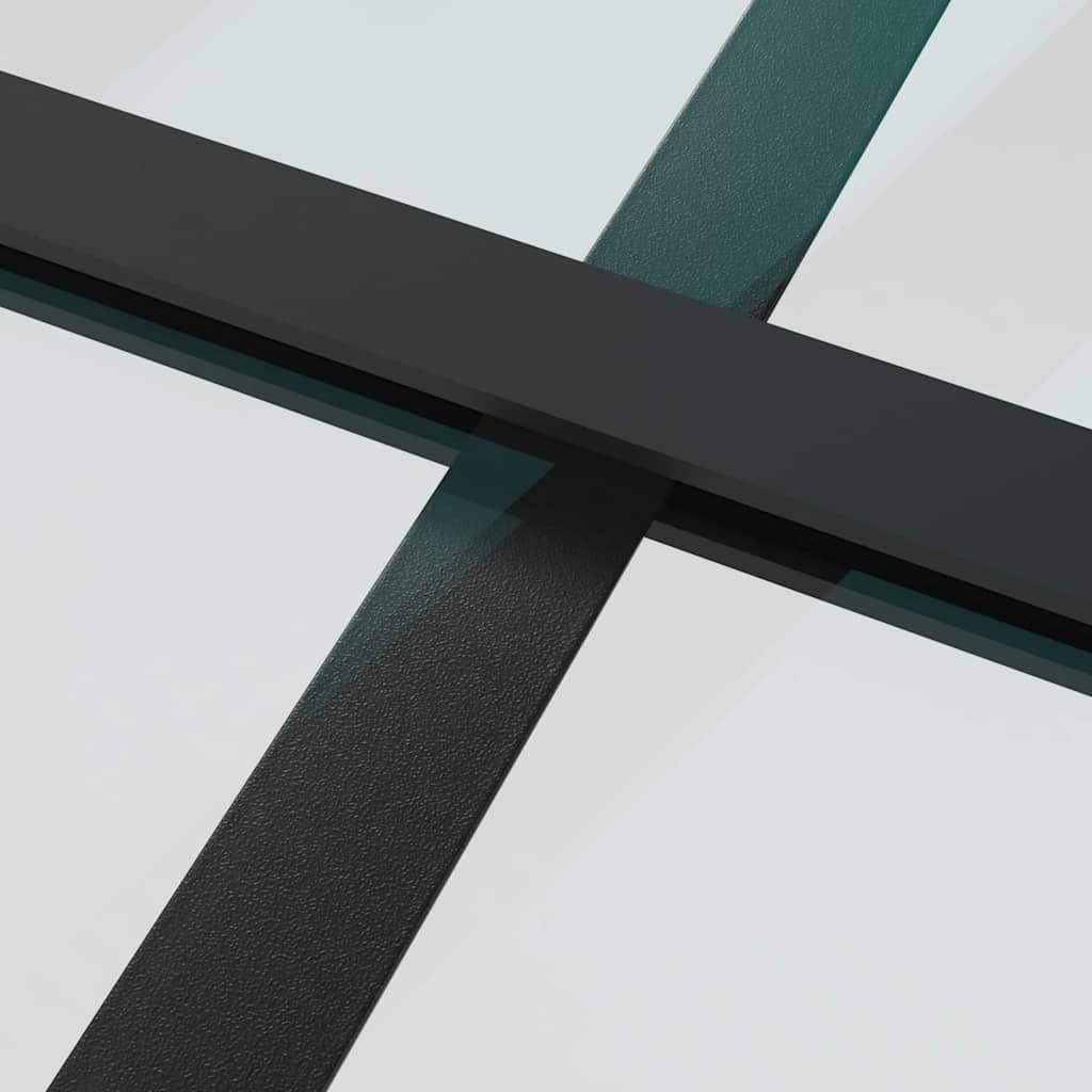 Vidaxl Drzwi Przesuwne, Szkło Esg I Aluminium, 90X205 Cm, Czarne