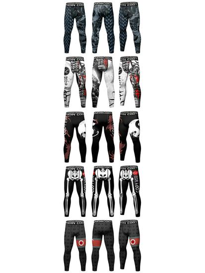 Мужские осенние спортивные компрессионные брюки: Бег и баскетбол