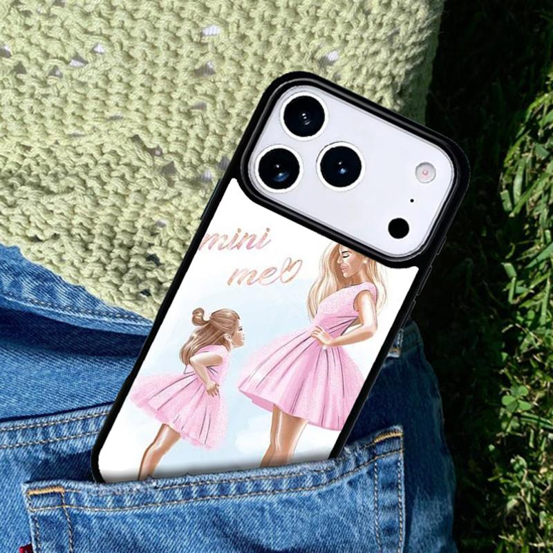 Чехол для телефона Мама Дочь Девочка Сын Папа Совместим с IPhone 17 16 15 14 13 12 11 Pro Max 17 Air