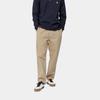 Carhartt WIP Однотонные брюки прямого кроя с высокой талией Классическая бирка с логотипом Широкие рабочие брюки Мужская одежда I029919-G1-GD