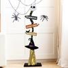 Хэллоуин Деревянная Ведьмина Метла Знак для Крыльца Жутка Хэллоуин Ведьмина Метла для Внутреннего Наружного Крыльца Двора Домашнего Декора