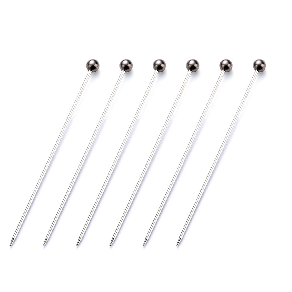 6 шт. палочка для теста из нержавеющей стали, инструмент для выпечки, многоразовые иглы для тестирования тортов, кухонные инструменты для домашней выпечки, прочные