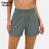 Womens Elastic Waist Swim Shorts High Waisted Swimming Tankini Bikini Bottom Swimming Shorts