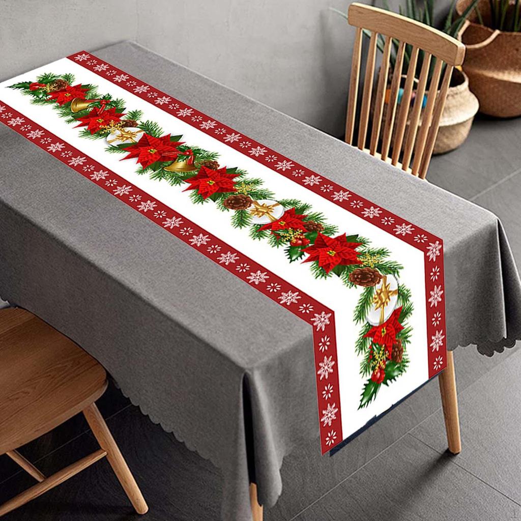 Christmas Table Runner - Stylish Holiday Decoration for Dining Dresser