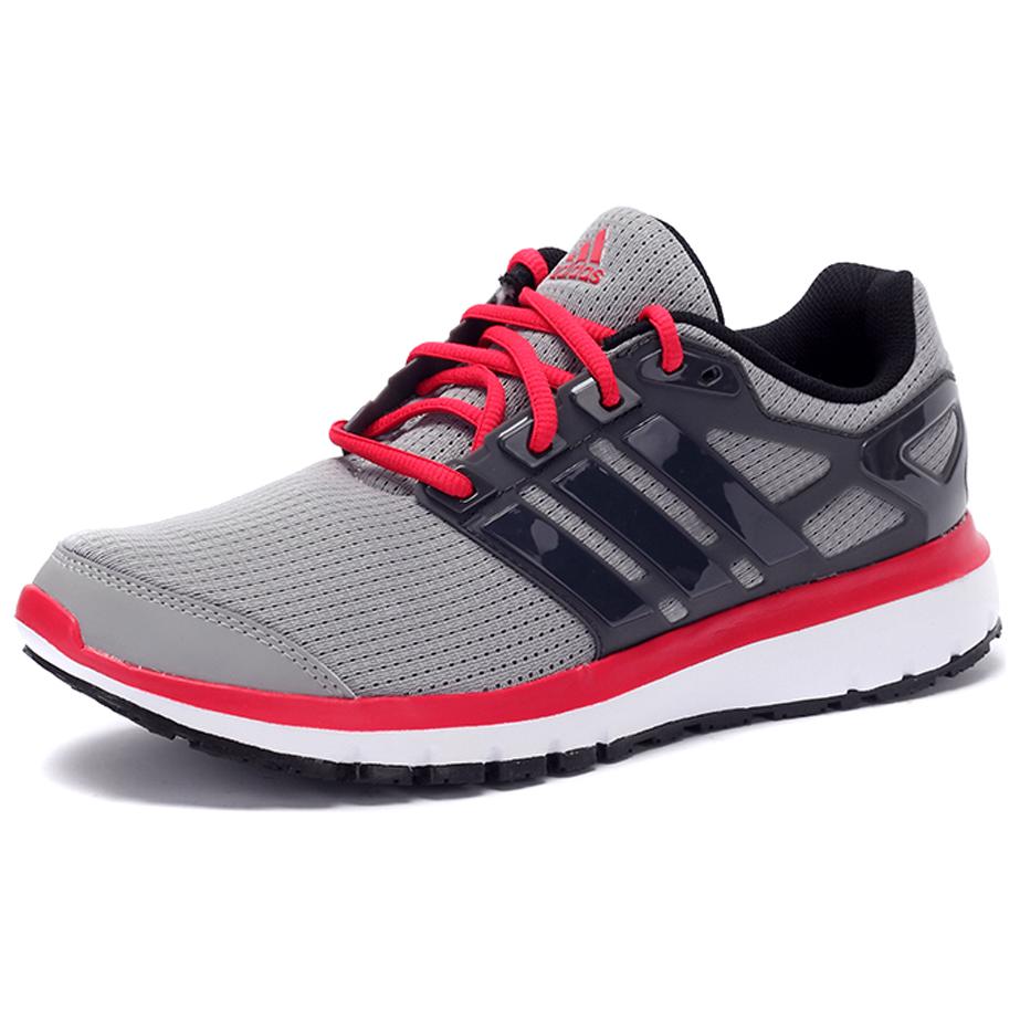 adidas Energy Cloud Скользкие Устойчивые к истиранию Низкие Беговые Кроссовки Мужские Серый Черный Красный BB4113