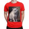 British Shorthair Oil paint Graphic Funny 100 Cotton TShirt Shorthair Tees Tops For Unisex