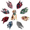 Fashion Design Lattice Bandana Pet Supplies Plaid Dog Collar Neckerchief Neck Scarf Saliva Towel
