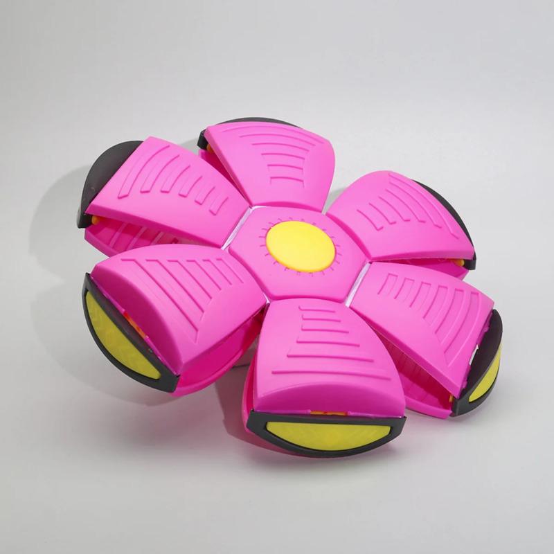 Deformable Flying Saucer Ball Magic Vent Toy for Kids Outdoor & Indoor Parent-Child Foot Pressure Relief Stress Decompression Gift