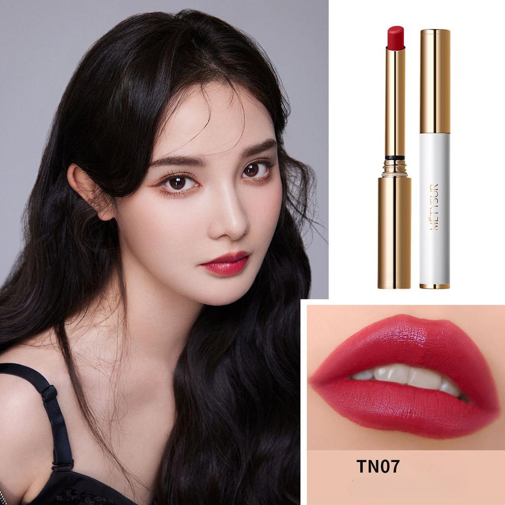 Зеркальная стойкая помада, увлажняющая, пухлая, яркая помада, которую нелегко размазать.