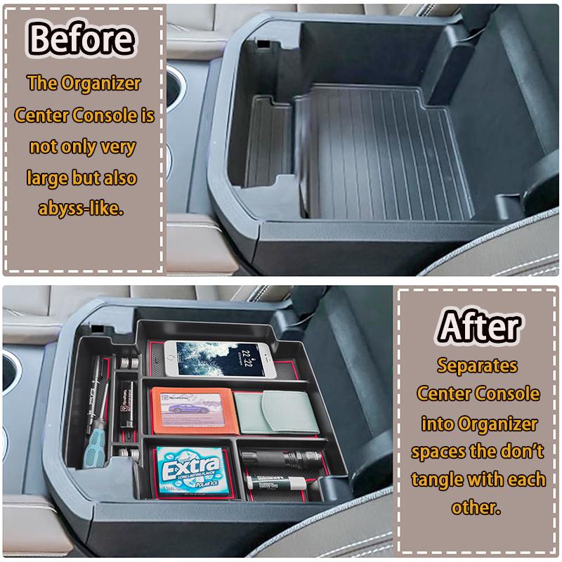 Car Interior Accessories for 2025 2025 2025 2025 GMC Yukon Chevy Tahoe Suburban Central Console Organizer Armrest Storage Box