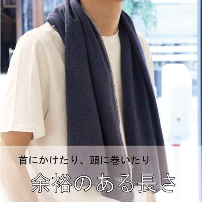 Kontex MOKU Face Towels, Set of 5, Imabari Towels, 33 X 100cm (Vivid Lime Green, Yellow, Red, Navy, and Charcoal Gray)