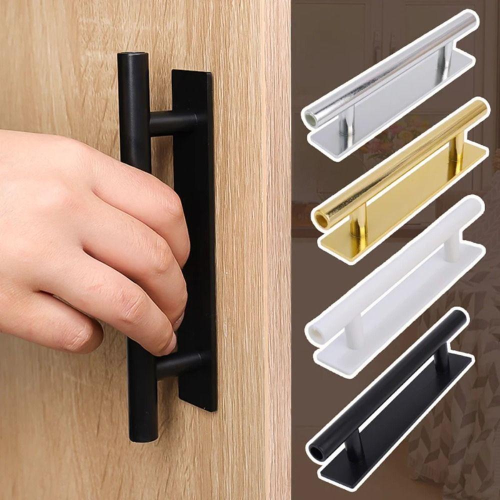 Knobs Self-adhesive Door Handle Surface Mounted Cabinet Handle Modern Door Pull Cupboard