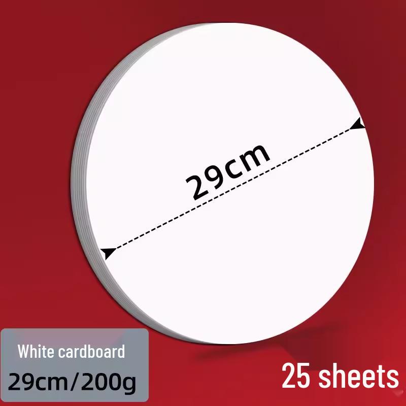 Двусторонняя черно-белая круглая крафтовая бумага для рисования.