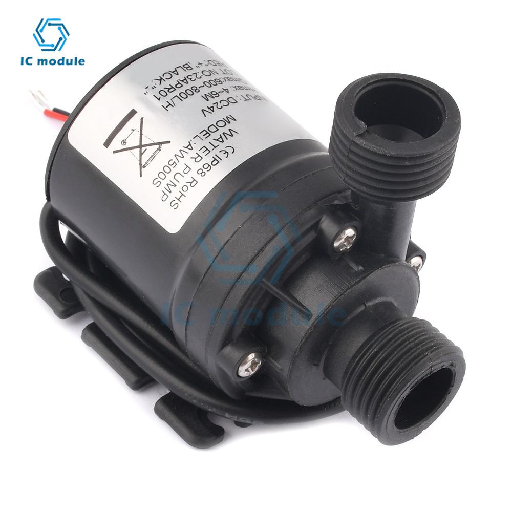 AW500S DC 12V 24V Mini Brushless Motor Submersible Water Pump 800L/H Garden Portable For Cooling System Fountains Heater