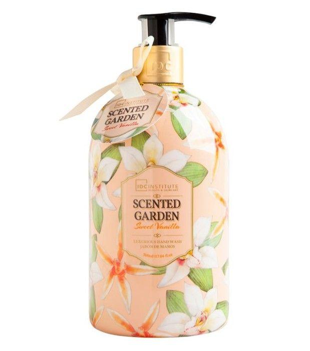 Savon à main - IDC Institute - Scented Garden - Vanille - 500 ml - Flacon-pompe - Sans parabène