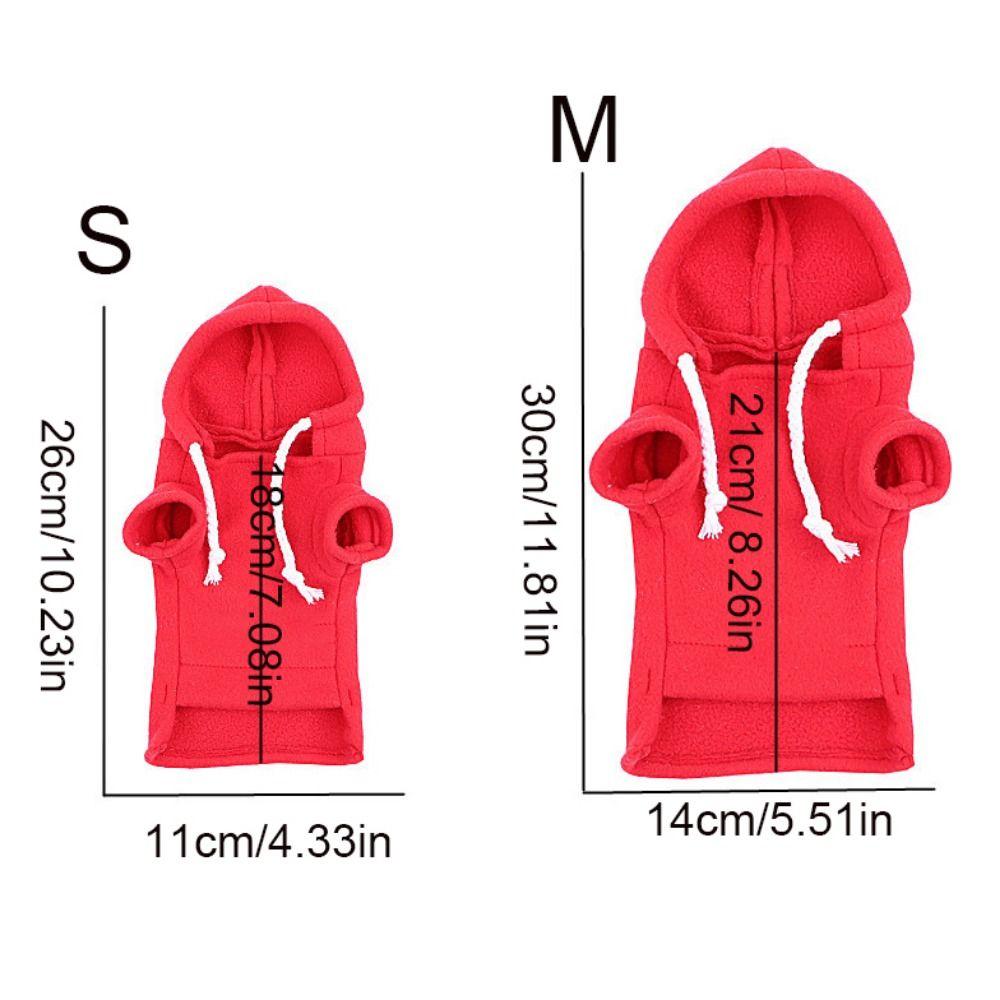 Мягкая толстовка для хорька Теплая одежда для хомяка для прогулок Костюм для наряжания хорька Теплое пальто для хорька Зима