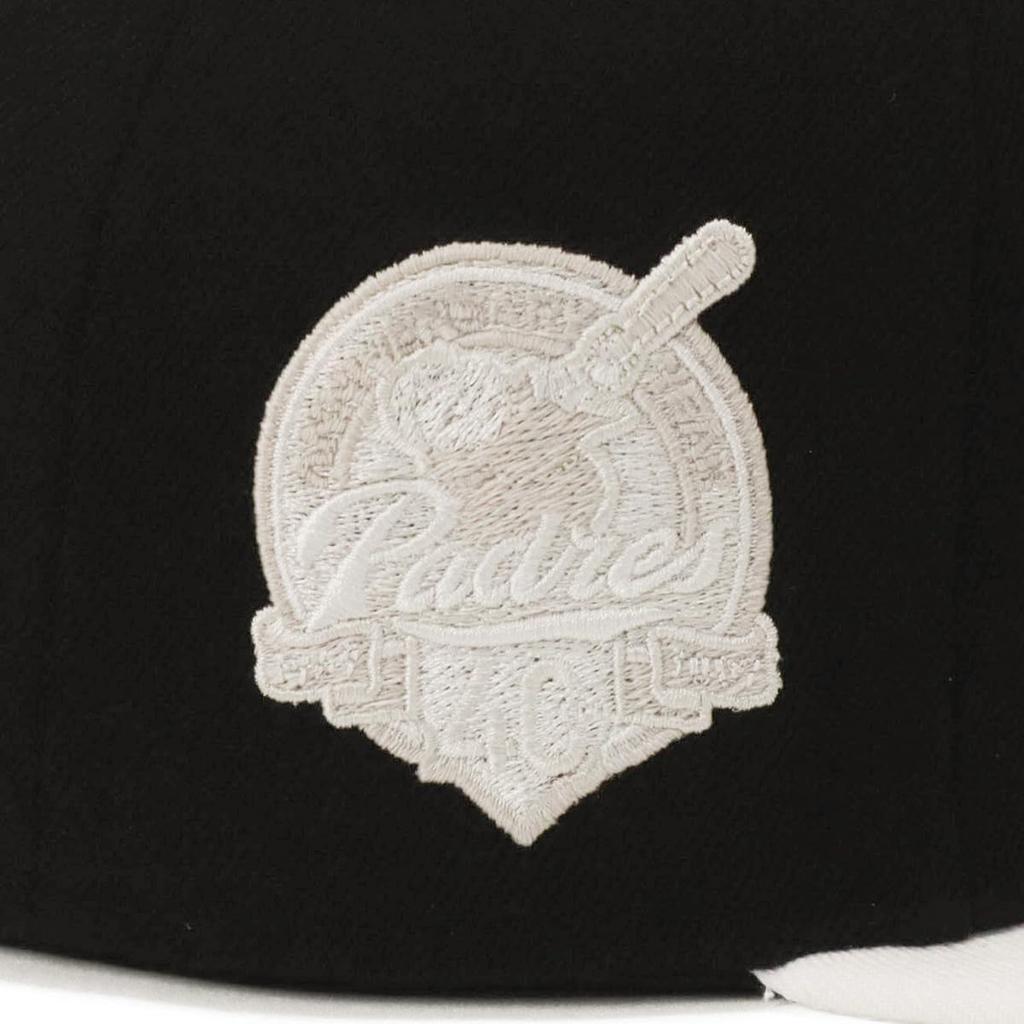 New Era Cap 59FIFTY 14676980 NER35C8246 MLB San Diego Padres SD Black SIDE PATCH 2-Tone ONSPOTZ Exclusive Men's Women's Hat 5950 Side Patch Straight