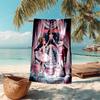 1PC Custom Name Christmas Ballerina Soldier Beach Towel Highly Absorbent And Sand-Resistant Towel for Swimming, Pool, Yoga, And Travel Lightweight