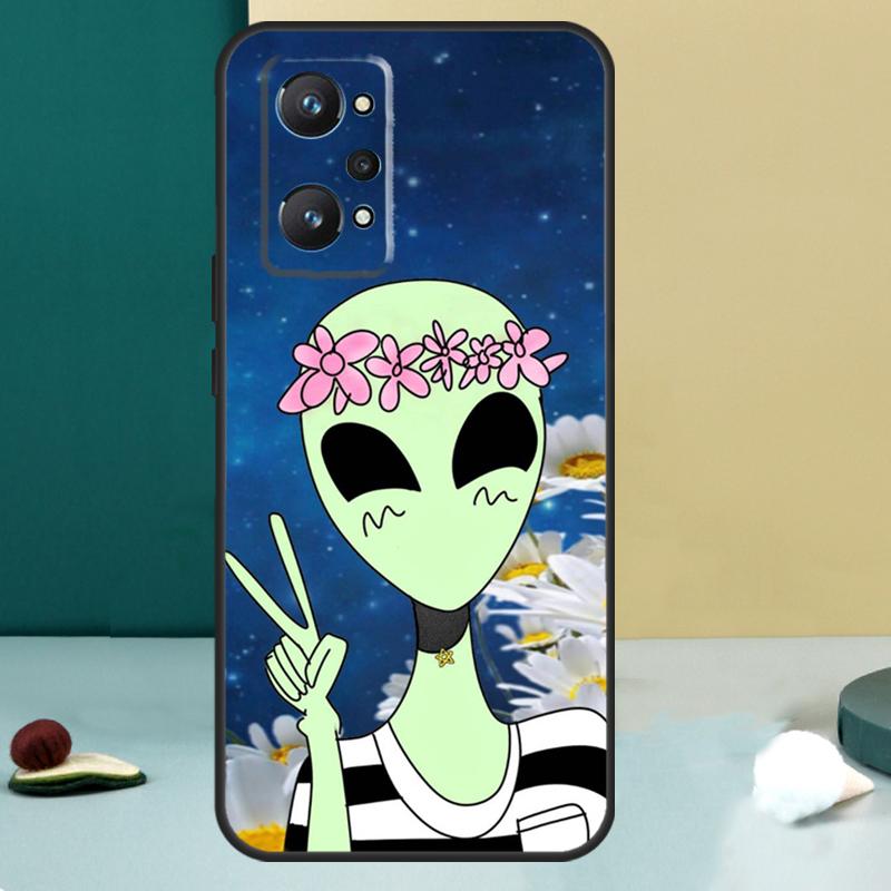 Эстетичный инопланетянин Для Realme GT 6T 5 6 GT 7 Pro C67 C75 C61 C55 C53 C51 C21Y C25S 10 11 12 13 14 Pro Plus Чехол