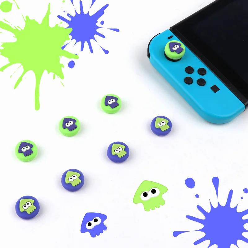 4 шт./комплект Силиконовые накладки на стики Защитные колпачки для Nintendo Switch /Lite /Oled Чехол для Joy-Con Геймпад Аксессуар для игр