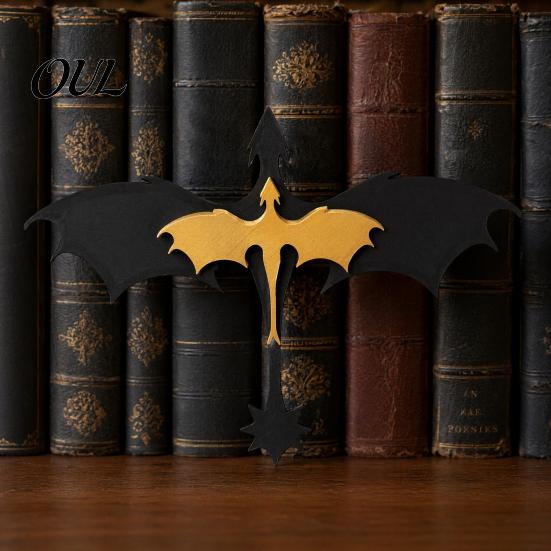 Retro Style Book Holder Double Dragon Bookends, Vintage Fantasy Flying Bookshelf Decor, Stable Clamps Sculpture Stopper for Shelves, Gifts Lovers